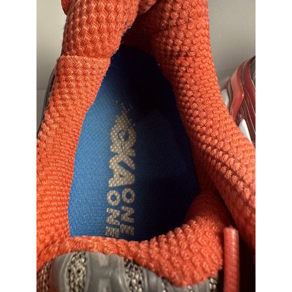 Hoka One One Vanquish 2 Women’s 7 Gray Red Running Shoes Max Cushion Neutral - Picture 6 of 8